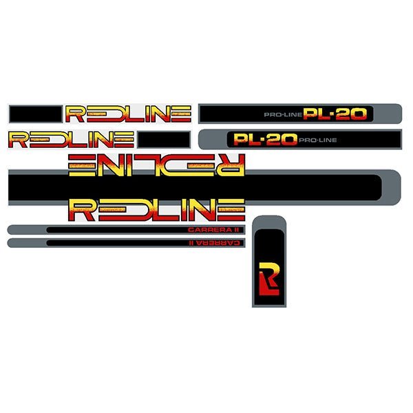 Redline - 1984 Carrera II Decal set - Old school bmx - Bmx Products AU