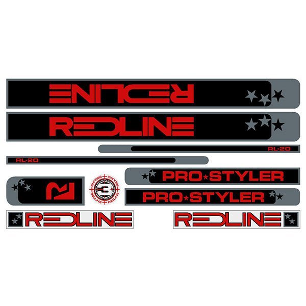 Redline - 1984 PRO STYLER decal set - Old school bmx - Bmx Products AU