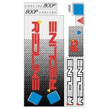 Redline - 1985 800P for White frame Decal set - Old school bmx - Bmx Products AU