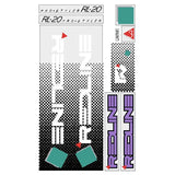 Redline - 1985 RL20 for Radberry frame Decal set - Old school bmx - Bmx Products AU
