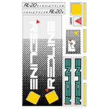 Redline - 1985 RL20II for Teal frame Decal set - Old school bmx - Bmx Products AU