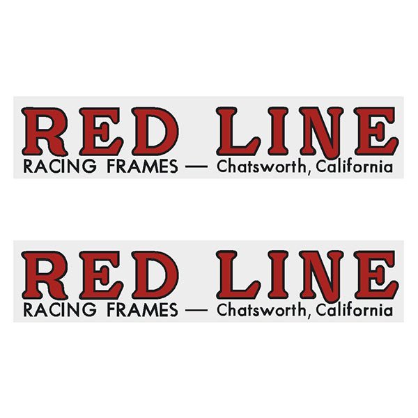 Redline - Early Fork RED Chatsworth - decals - Old school bmx - Bmx Products AU
