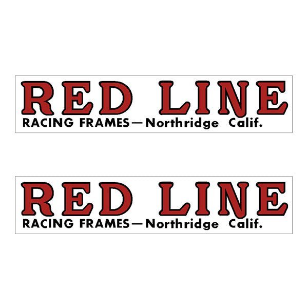 Redline - Early Fork RED decals "for STEEL FORK" - Old school bmx - Bmx Products AU