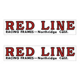 Redline - Early Fork RED decals "for STEEL FORK" - Old school bmx - Bmx Products AU