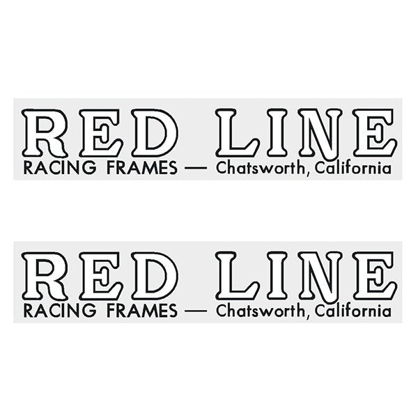 Redline - Early Fork WHITE Chatsworth decals - Old school bmx - Bmx Products AU