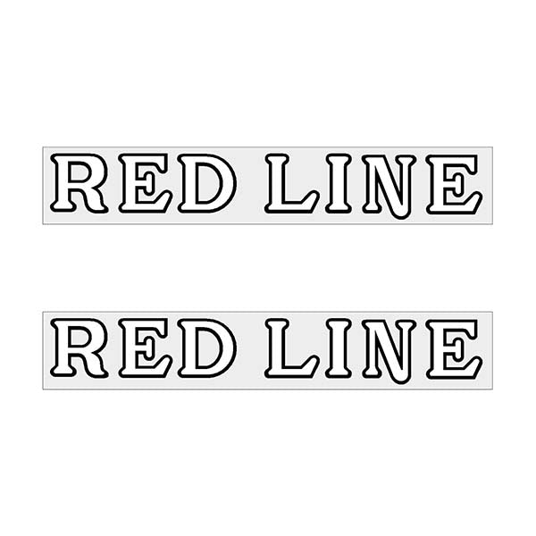 Redline - Early Fork WHITE - decals - Old school bmx - Bmx Products AU