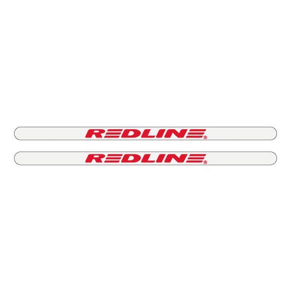 Redline Gen 5 White with red logo - Flight crank decal set - Old school bmx - Bmx Products AU