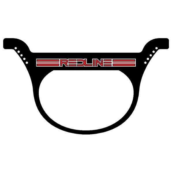 Redline - race plate BLACK - Old School BMX - Bmx Products AU