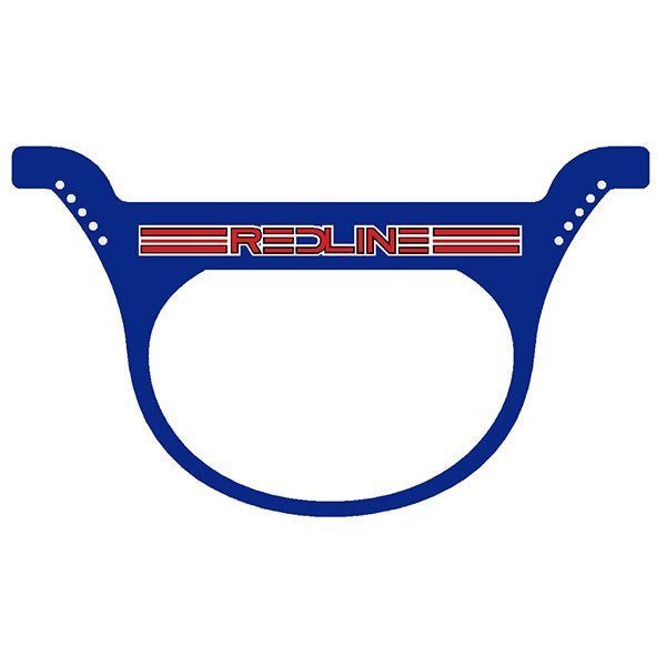 Redline - race plate BLUE - Old School BMX - Bmx Products AU