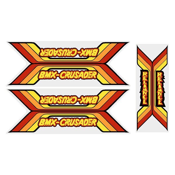 Reliance - BMX Crusader decal set - old school bmx - Bmx Products AU