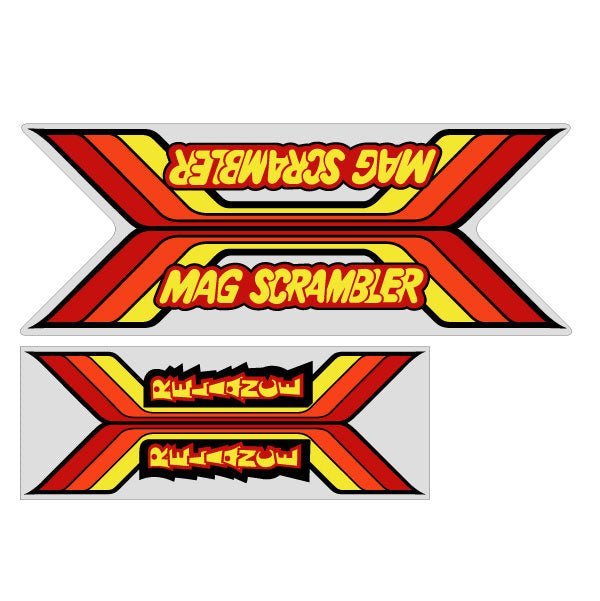 Reliance - Mag Scrambler decal set - old school bmx - Bmx Products AU