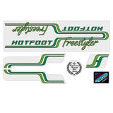 Repco - Hotfoot 84 - 85 Freestyler - GREEN on clear decal set - Old school bmx - Bmx Products AU