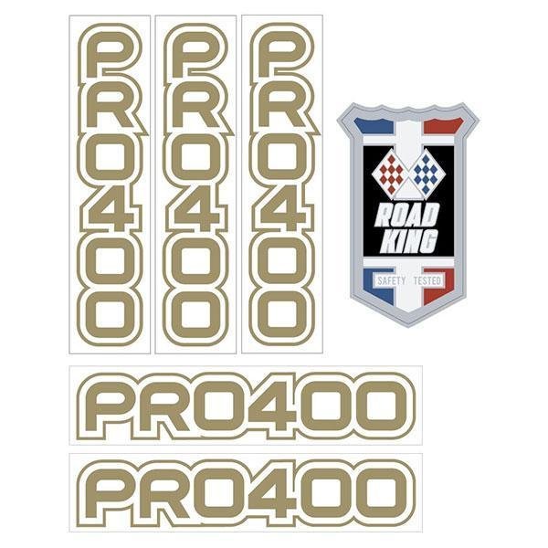 Road King BMX PRO 400 - CLEAR decal set - Old School BMX - Bmx Products AU