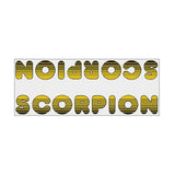 Scorpion BMX - Gen 3 - Yellow Black Down Tube decal - Old school bmx - Bmx Products AU