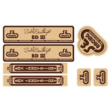 SE Racing - 80'S BDIII decal set in BROWN - Old school bmx - Bmx Products AU