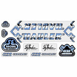 SE Racing - 80'S HAULER DRIPPY FONT decal set in BLUE/BLACK - Old school bmx - Bmx Products AU