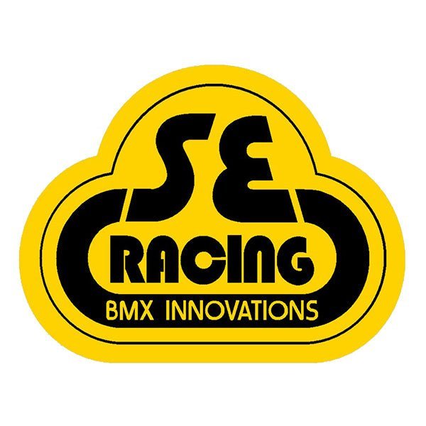SE Racing - 80'S Head tube decal - Gen 1 YELLOW - Old school bmx - Bmx Products AU