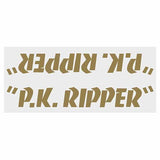 SE Racing - 80'S PK Ripper down tube decal - GOLD - Old school bmx - Bmx Products AU