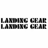 SE Racing - LANDING GEAR - "OVERSIZED" 12" fork decals - BLACK - Old school bmx - Bmx Products AU