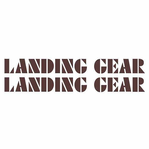 SE Racing - LANDING GEAR - "OVERSIZED" 12" fork decals - BROWN - Old school bmx - Bmx Products AU