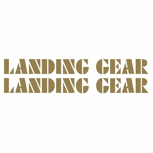SE Racing - LANDING GEAR - "OVERSIZED" 12" fork decals - GOLD - Old school bmx - Bmx Products AU