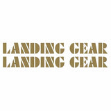 SE Racing - LANDING GEAR - "OVERSIZED" 12" fork decals - GOLD - Old school bmx - Bmx Products AU