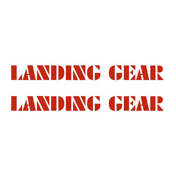SE Racing - LANDING GEAR - "OVERSIZED" 12" fork decals - RED - Old school bmx - Bmx Products AU