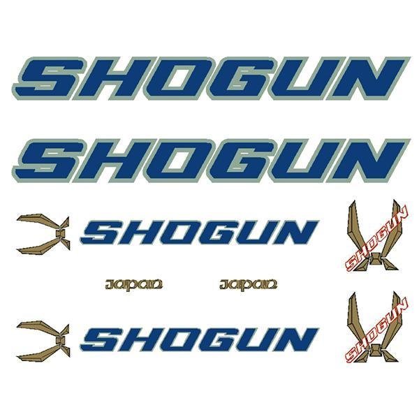 Shogun by Tange - Green blue red decal set - Old school bmx - Bmx Products AU