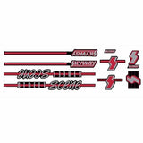 Skyway 1988 - Street Scene RED BLACK decal set - old school bmx - Bmx Products AU