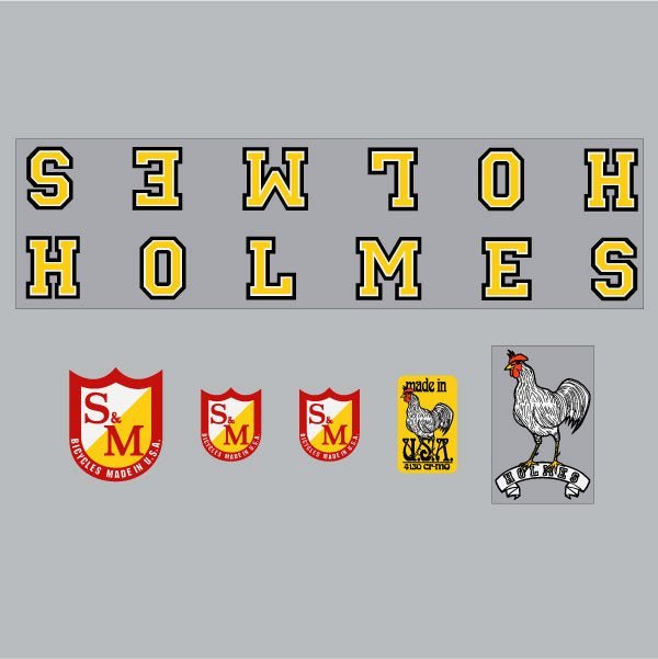 S&M - 1993 Holmes Cock decal set - old school bmx - Bmx Products AU