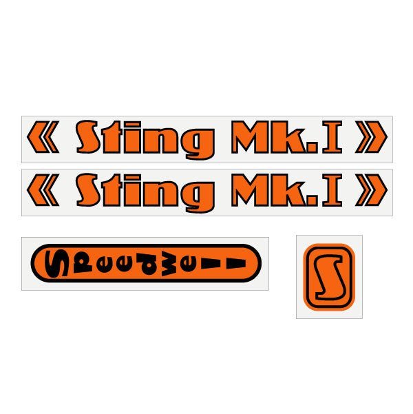 Speedwell Sting Gen 1 - MK1 decal set - old school bmx - Bmx Products AU