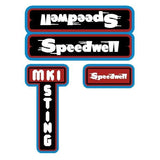 Speedwell Sting Gen 2 - MK1 decal set - old school bmx - Bmx Products AU