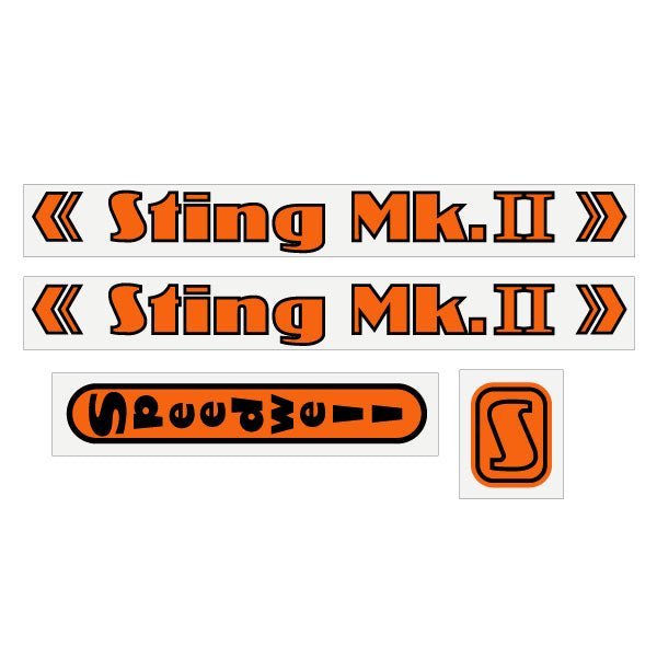 Speedwell Sting Gen1 - MK2 decal set - old school bmx - Bmx Products AU