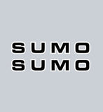 Sumo - Black LETTERS rim decals - old school bmx - Bmx Products AU