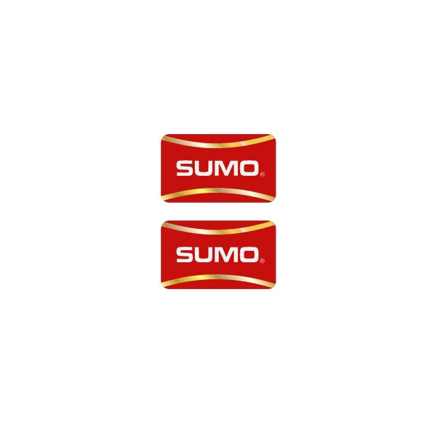 Sumo - Red, Gold and White rim decals - old school bmx - Bmx Products AU