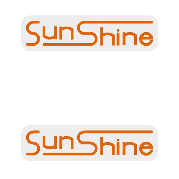 Sunshine - Sealed Bearing Gen1 Orange (Pair) Hub Decals Old School Bmx Decal