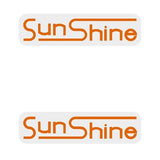 Sunshine - SEALED BEARING GEN1 - Orange (PAIR) hub decals - Old school bmx - Bmx Products AU