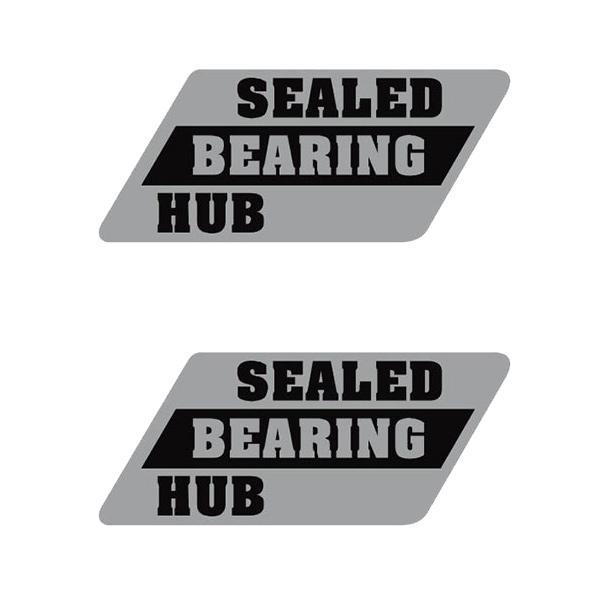 SUNTOUR - SEALED BEARING silver (PAIR) hub decals - Old school bmx - Bmx Products AU