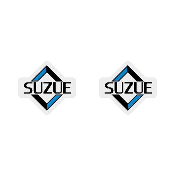 SUZUE - Diamond with blue (PAIR) hub decals - Old school bmx - Bmx Products AU