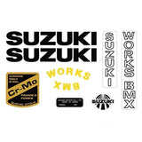Suzuki - GVX1 bmx decal set - Old school bmx - Bmx Products AU