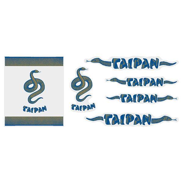 Madison - Taipan Blue Over Gold Decal Set- Old School Bmx Decal-Set