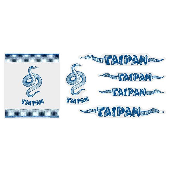 Madison - Taipan Blue Over White Decal Set- Old School Bmx Decal-Set