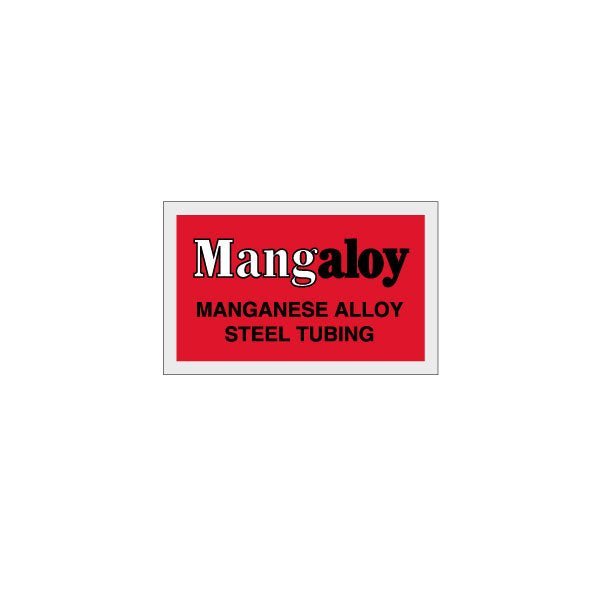 Tange - Mangaloy Red clear seat tube decal - old school bmx - Bmx Products AU