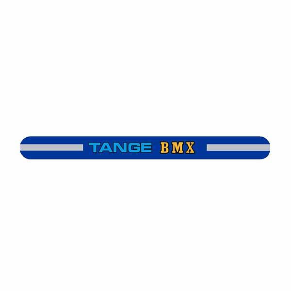 Tange - Bmx Blue Seat Clamp Decal Old School Bmx