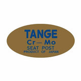Tange - Tange Fluted seat POST decal - old school bmx - Bmx Products AU