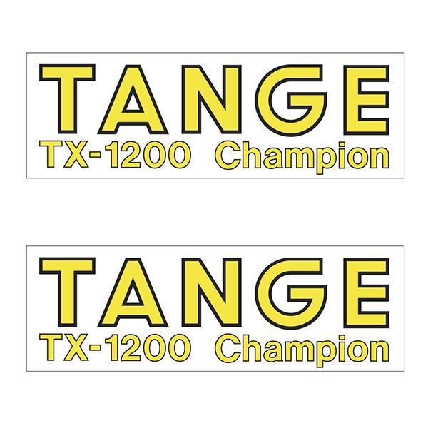 Tange Tx1200 Yellow Fork Decal Set - Old School Bmx