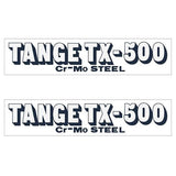 Tange TX500 NAVY EARLY fork decal set - old school bmx - Bmx Products AU