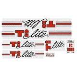 Titan - TI - LITE TC1000 decal set - Black - Old school bmx - Bmx Products AU