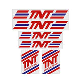 TNT - red & blue clear decal set - old school bmx - Bmx Products AU