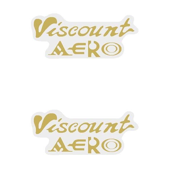 Viscount - Aero - Gold - Seat decal set - Old school bmx - Bmx Products AU